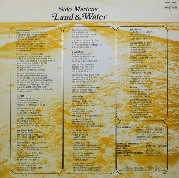 Sido Martens : Land & Water (LP, Album)