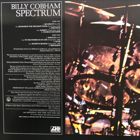 Billy Cobham : Spectrum (LP, Album, Gat)