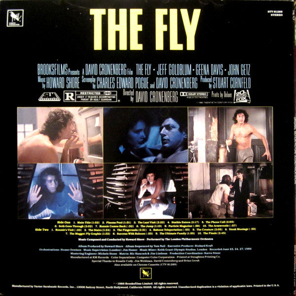 Howard Shore : The Fly (Original Motion Picture Soundtrack) (LP, Album)