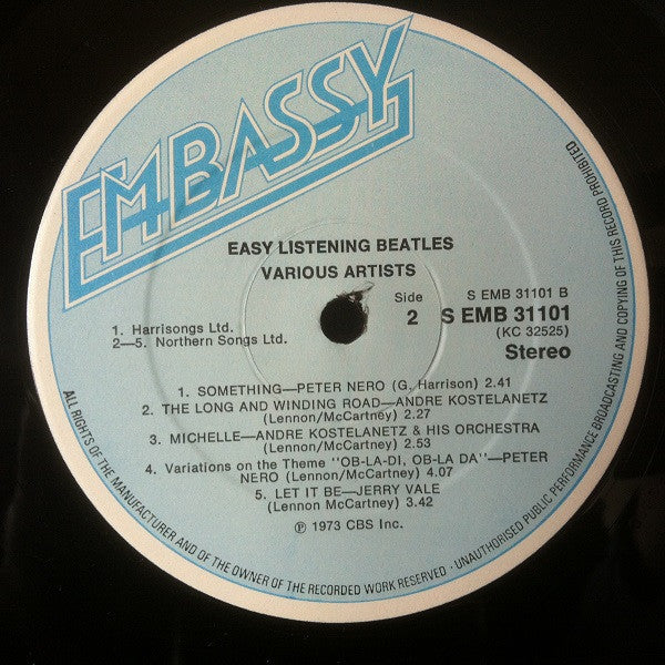 Various : Easy Listening Beatles (LP, Comp)