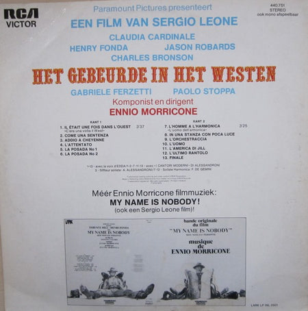 Ennio Morricone : Het Gebeurde In Het Westen (LP, Album)