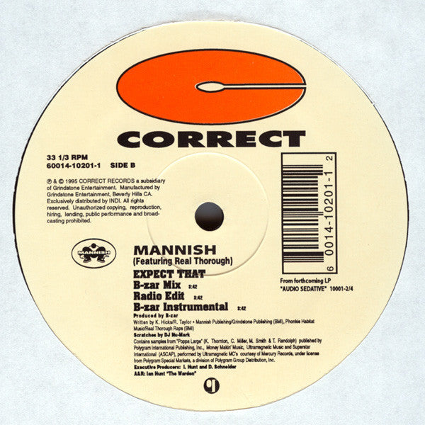 Mannish : Expect That (12")