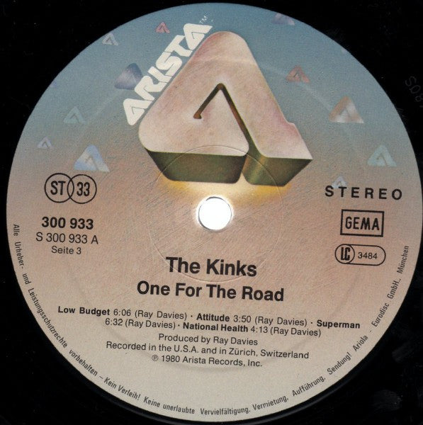 The Kinks : One For The Road (2xLP, Album)