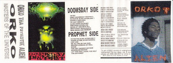 Orko The Sycotik Alien : Doomsday Prophet (Cass, Album)