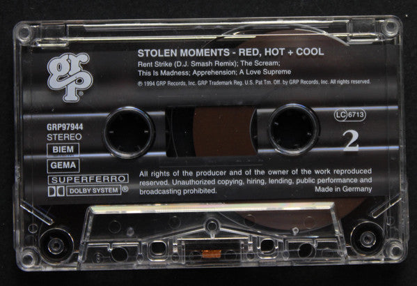 Various : Stolen Moments Red Hot + Cool (Cass, Album, Comp)