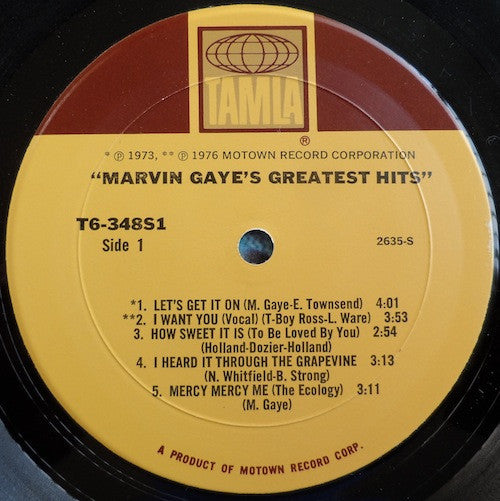 Marvin Gaye : Marvin Gaye's Greatest Hits (LP, Comp, Mon)
