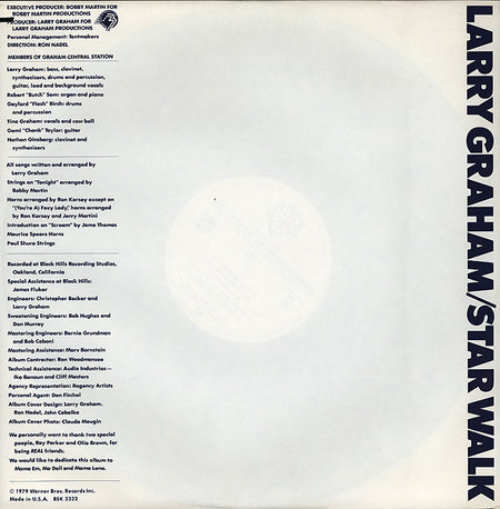 Graham Central Station : Star Walk (LP, Album, Jac)