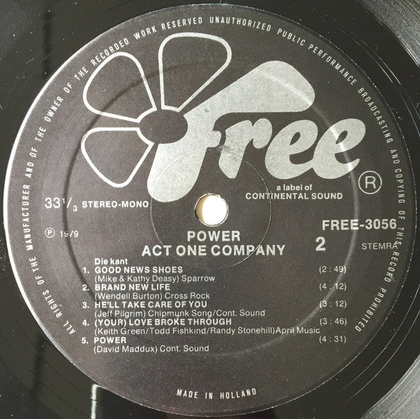 Act One Company : Power (LP, Album)