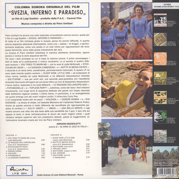 Piero Umiliani : Svezia Inferno E Paradiso (LP, Album, RE, S/Edition)