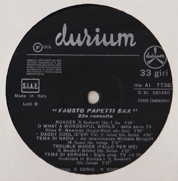 Fausto Papetti : 23ª Raccolta (LP, Album, Gat)