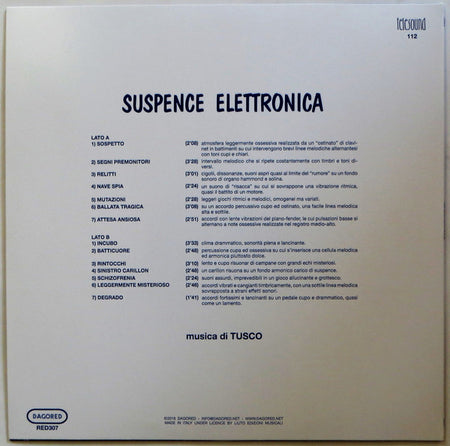 Tusco : Suspence Elettronica (LP, Ltd, RE, Cle)